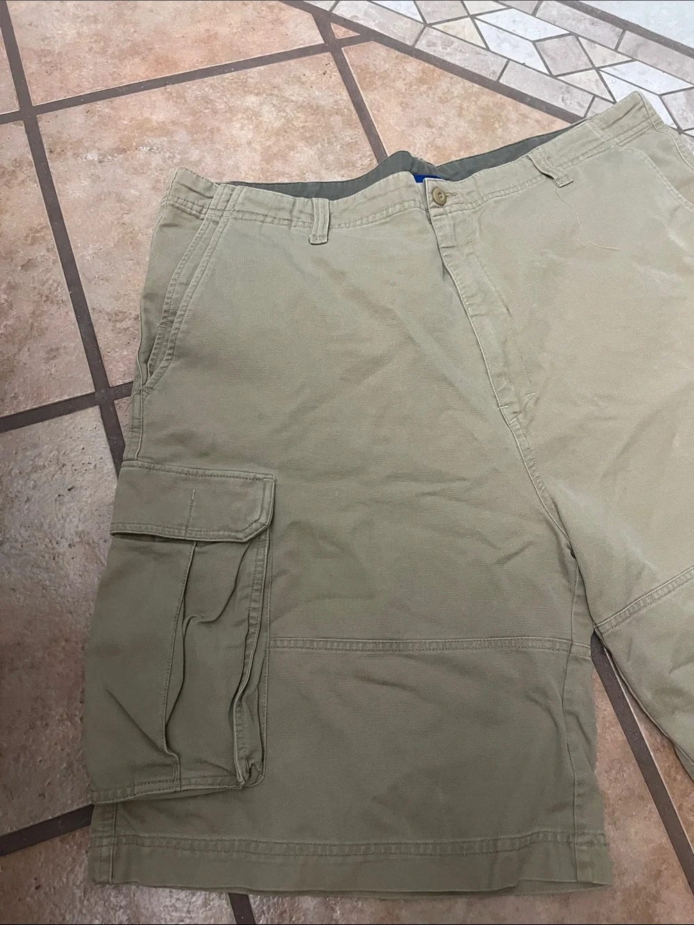 Vintage OP Men's Cargo Shorts in beige